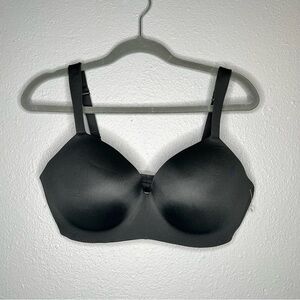 Lane Bryant Cacique Black Lightly Lined T-Shirt No Wire Bra 36DD